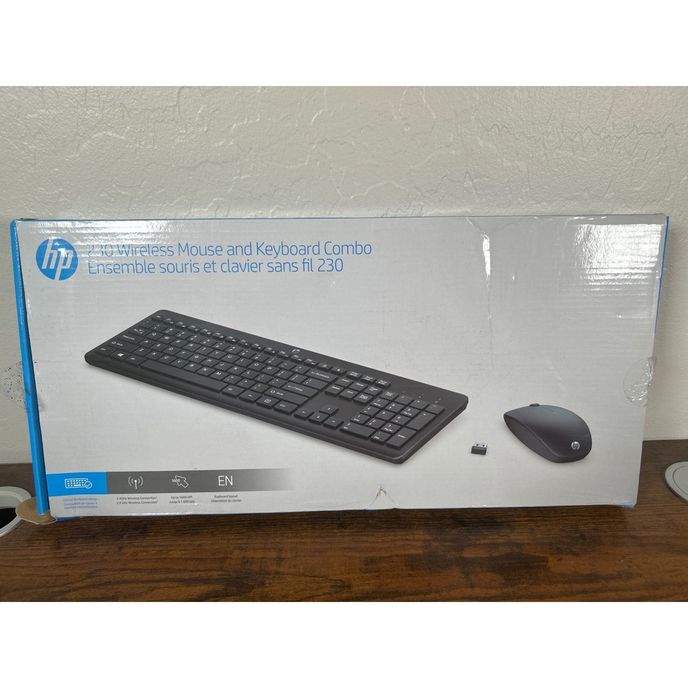 HP 230 Wireless Mouse and Keyboard Combo Black 3L1E7AA#ABA New